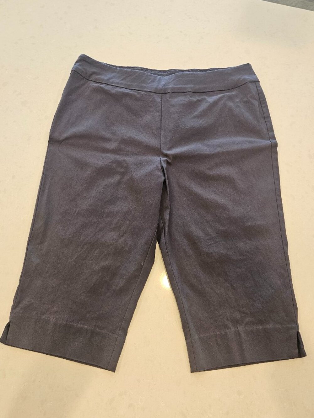 MarlaWynne FlatterFit Bermuda Shorts - Dark Gray - Size 16
